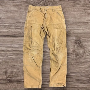 Pantalones de lona Carhartt para hombre doble rodilla 32x30 caqui resistentes flexibles Y2K BN2802-M - Imagen 1 de 6