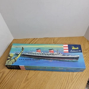 Revell S.S. Estados Unidos Ocean Liner Kit H-312:198 Nuevo Caja Abierta - Imagen 1 de 5