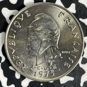 1975 French Polynesia 20 Francs Lot#C3833 High Grade! Beautiful! - Picture 1 of 2