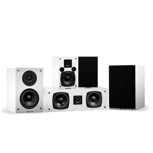Fluance Elite Compact Home Theater 5.0 Speaker System - White - Picture 1 of 7