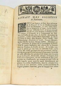 Jugement Poisonnière Paris et ses complices rumeurs diffamatoires 1685 - Picture 1 of 8
