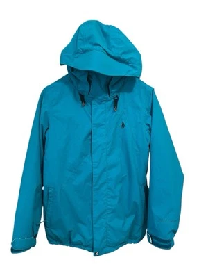 Volcom Thermonite 8000mm Ski Snowboard Jacket Women Sz Small Blue Hooded Zip Up - Image 1 of 4