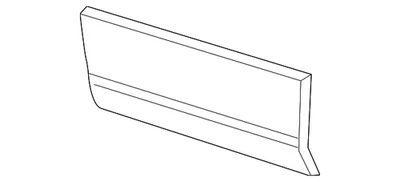 Moldura lateral de carrocería Ford genuina 2C6Z-1625556-AAA Foto 1 de 2