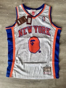 🐵 Mitchell & Ness BAPE A BATH APE Camo New York Knicks Jersey • Medium Neu mit Etikett! - Bild 1 von 6