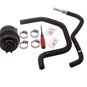 Power Steering Reservoir Tank & Hose w/ Clamps For BMW E39 525i 528i 32411094306 - Picture 1 of 11