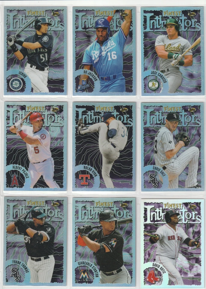 2016 FINEST '96 INTIMIDATORS REFRACTOR UPICK ICHIRO STANTON PUJOLS BO NOLAN RYAN - Image 1 of 1
