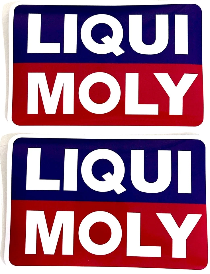 Calcomanía adhesiva Liqui Moly Racing nuevo juego de 2 5,25 x 3,5 alta calidad fácil de pelar. Foto 1 de 1