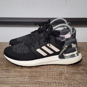 Adidas Ultraboost 20 Primeknit Women's Running Shoes Size 6 Black/Pink Tint - Picture 1 of 9
