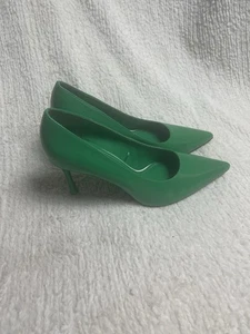 Zara grüne Slipper spitz zulaufend Größe 9,5 - Bild 1 von 10