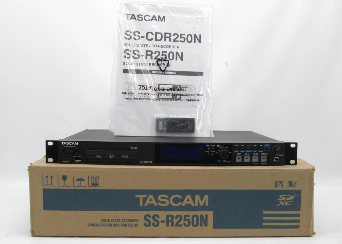 TASCAM SS-R250N ソリッドステートステレオオーディオレコーダー SS-R250N | 2-Channel SD/USB Recorder/Player with Network | TASCAM