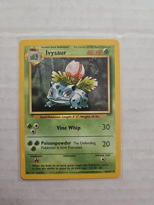 IVYSAUR - 30/102 - Base Set - Pokemon Card  Wotc Vintage - Image 1 of 2
