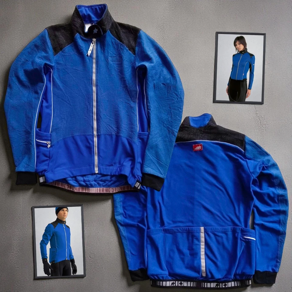 ASSOS airJack airBlock 851 Blue Windstopper Thermal Winter Cycling Jacket — XL - Image 1 of 4
