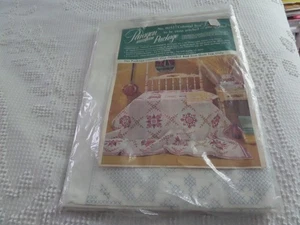 Vintage "Colonial Star" Paragon Kreuzstich Quilt Top Neu in Verpackung - Bild 1 von 5