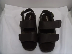 Cosyfeet braune Sandalen Gr. 8 weite Passform mit 2 verstellbaren Verschlüssen - Bild 1 von 16