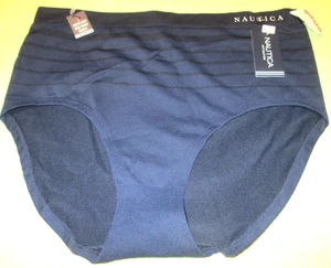 NAUTICA SUPERWEICHER HIGH WAIST SLIP HÖSCHEN-GR. 1X-MARINE-NEU MIT ETIKETT-NYLON/SPANDEX - Bild 1 von 6