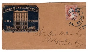 #11A Philadelphia PA Cameo - James Kent Santee Dry Goods to Bellefonte Centre - Picture 1 of 3