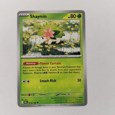 Shaymin 010/182 | Destined Rivals | Pokémon TCG Non Holo NM - Image 1 of 2