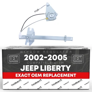 Window Regulator w/ Motor Power Assembly, Left Driver Side for Jeep Liberty - Picture 1 of 5