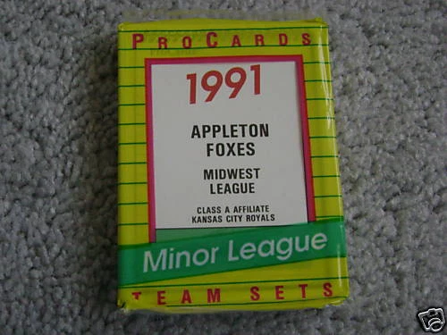 1991 APPLETON MINOR LEAGUE TEAM SET KANSAS CITY ROYALS - Image 1 of 1