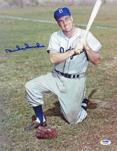 Duke Snider SIGNED 11x14 Photo Brooklyn LA Dodgers PSA/DNA AUTOGRAPHED HOF 1980 - Picture 1 of 1