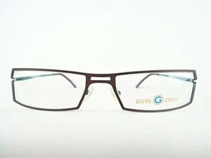 Ausgefallene Herrenbrille kleine Brillenfassungen braun-grün stabil eckig Gr. S - Bild 1 von 6