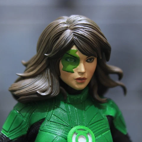 1/12 Custom DC Universe Jessica Cruz Green Lantern Head Sculpt Cover