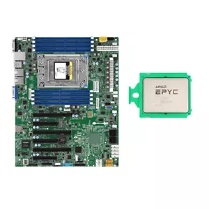 Carte mère Supermicro H11SSL-i avec processeur AMD EPYC 7702 64 cœurs 256 Mo 2 GHz - Photo 1/5