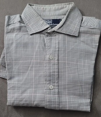 Camisa de vestir Polo Ralph Lauren para hombre color tostado a cuadros 100 % algodón talla 15,5 X 36 Foto 1 de 3