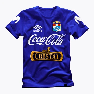MARSON TEES SPORTING CRISTAL futbol Peru Train hincha FRNT&BCK GRAPHIC t shirt FAN HINCHA