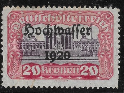 1921 Austria  SC#B49🔥 PARLIAMENT BUILDING🔥 MH OG 🔥VF ARCHITECTURE🔥 - Image 1 of 2