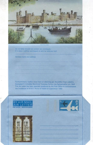 FDC AC78 Great Britain 1969 Air mail Aerogramme Cover