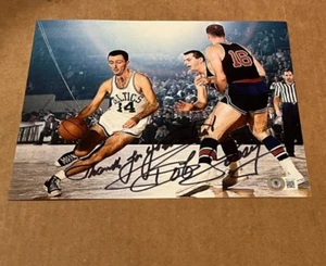 BOB COUSY SIGNED BOSTON CELTICS 8X10 PHOTO BECKETT CERTIFIED #16 - Picture 1 of 1
