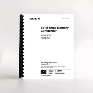 Owners Manual for Sony PMW-F55 PMW-F5 CineAlta Video Camera - Picture 1 of 1