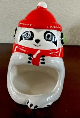 Soporte de esponja para fregadero de cocina de Navidad perezoso de cerámica boca ancha Foto 1 de 4