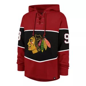 CHICAGO BLACKHAWKS CONNOR BEDARD '47 RUN POINT LACER HOOD - Picture 1 of 3