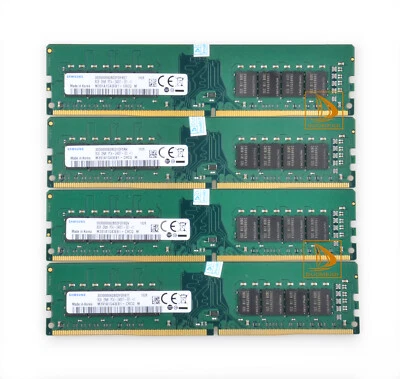 Samsung 32GB Kits 4X 8GB PC4-2400T DDR4 2400MHz CL17 UDIMM Desktop Memory RAM !2 - Image 1 of 4