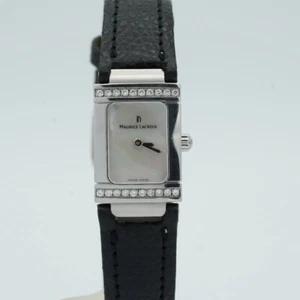 Maurice Lacroix Miros Carree Ladies Watch Steel Quartz 23mm 32823 Diamonds ML049 - Picture 1 of 11
