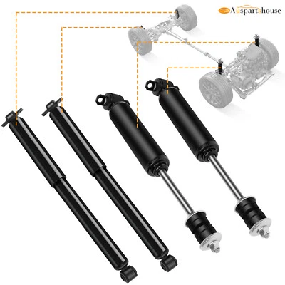 4X Front Rear Struts Shocks Absorbers for 1994-2003 Chevrolet S10 RWD 344041 Foto 1 de 4