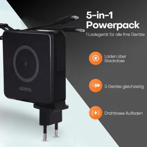 50000mAh Powerbank PD22,5W Schnellladegerät Externer Akku Handy Schwarz - Zdjęcie 1 z 15