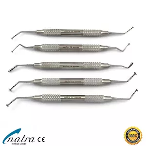 5pz Ascensore Sinusoidale Funghi Ascensore Curette Strumento Raspatori Dentali - Foto 1 di 9