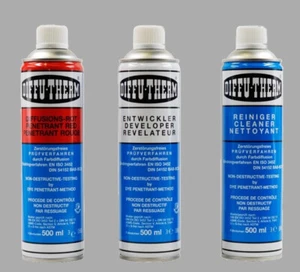 Rissprüfmittel Rissprüfung Diffu-Therm Rot Weiß Entwickler, Reiniger 500 ml Dose - Bild 1 von 17