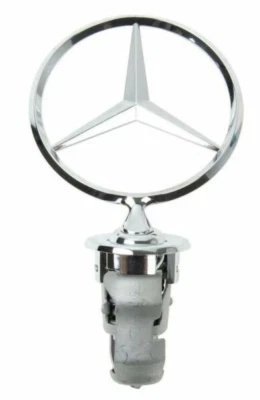 NUEVO Genuino Mercedes Capó Frontal Parrilla Cromo Estrella Emblema Logo Letrero 124880008667 Foto 1 de 2