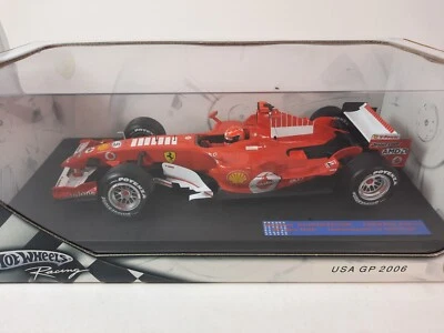 Hot Wheels Ferrari 248 F1 Michael Schumacher USA GP 2006 FULL LIVERY 1/18 - Immagine 1 di 3