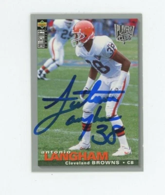 Antonio Langham Auto Signed 1995 Collector's Choice BAS COA On-Card Alabama HOF - Image 1 of 2