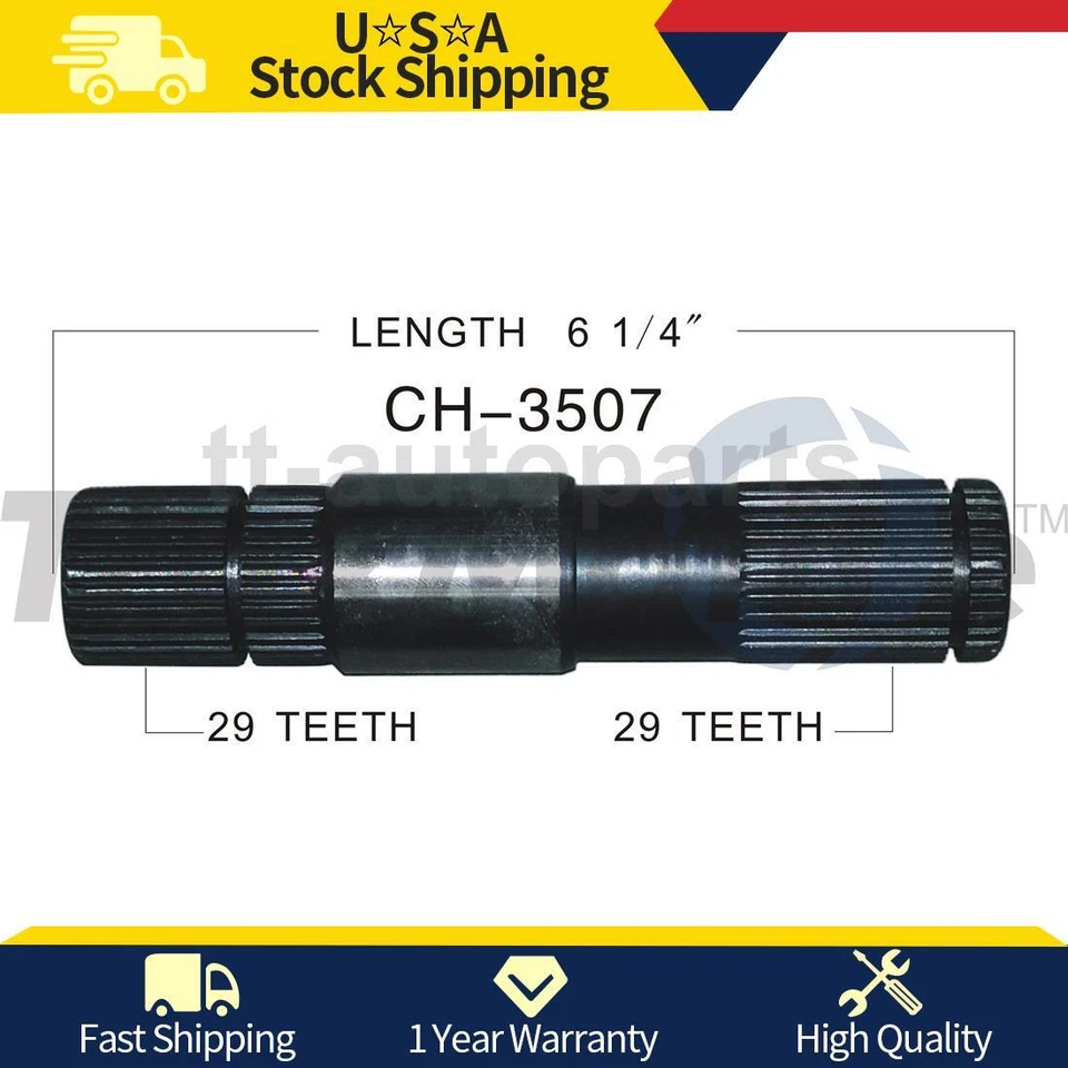 TrakMotive Front Left CV Intermediate Shaft Fits 2000 2001 2002 Dodge Dakota Foto 1 de 1