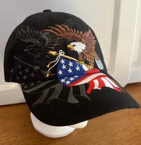 American Eagle Flag USA Men's Americana Cap Adjustable Back Embroidered - Picture 1 of 8
