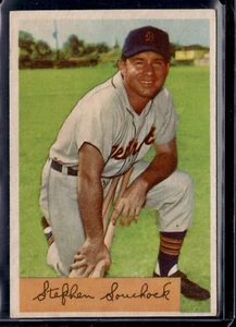 1954 Bowman #103 Steve Souchock VAR B Putouts 147/1195 Detroit Tigers EX - Picture 1 of 2