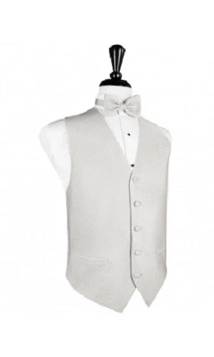 Luxury Diamond Pattern Tuxedo Vest & Bowtie - Image 1 of 1