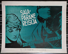Affiche soviétique film polonais 1966 train de nuit Pociag Kawalerowicz Winnicka