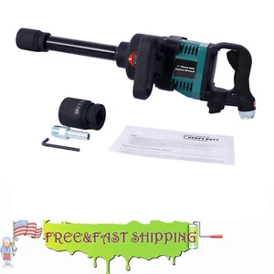 Industrial 1"Air Impact Wrench Gun Long Shank Pneumatic Truck 38mm & 41mm Socket - Picture 1 of 12
